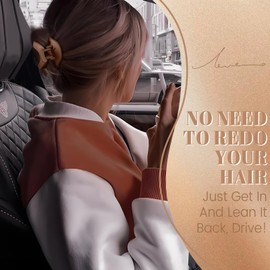 DEPOKA Flat Hair Clips for Women-8Pcs Large Matte No-Slip French Concord Claws, Accessories for Thick & Thin Hair (Neutral, Oval)