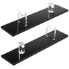 QWORK Acrylic Knife Display Stand Set - 2 Pieces Elegant