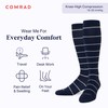 Comrad Nylon Knee High Socks - 15-20mmHg Graduated Compression Socks,
