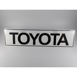 Aftermarket Products Fits Toyota Novelty License Plate Embossed Aluminum Size: 14.50" wide x 4" high