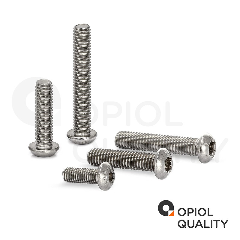 OPIOL QUALITY® Rounded Head Screws Hexalobular Torx ISO 7380 M6