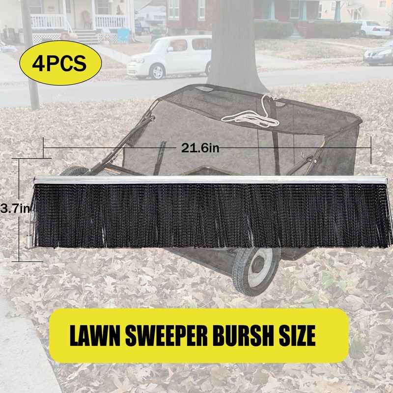 EAGWON 21.6" Lawn Sweeper Brush Replacement for 44" Tow Behind