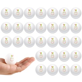 PDFans 30pcs Easter Rabbit Ping Pong Balls 1.57Inch Bunny Table Tennis Balls Beer Pong Bouncy Balls for Funny Easter Hunt, Easter Basket Fillers, Easter Party School Activities Family Games