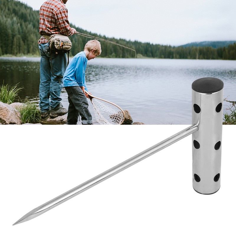 Stainless Steel Take Fish Blood Extraction Tool Harpoon Ice Boating