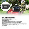 Motorcycle Digital Tach Hour Meter LCD Display Timer IP68 Waterproof