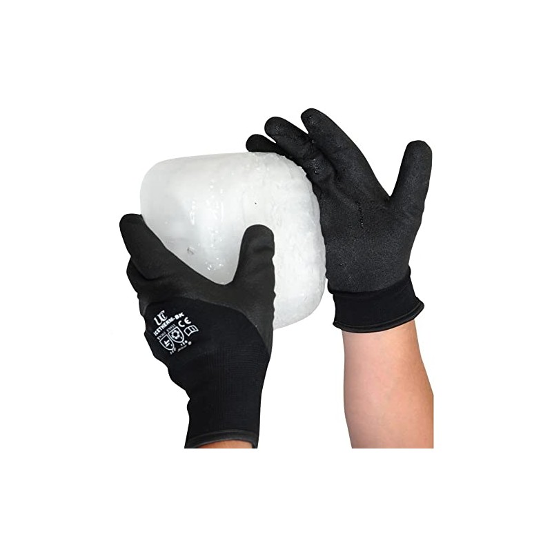 UCi ICETHERM-BLK Thermal Insulated 3/4 HPT Coated Cold Work Gloves