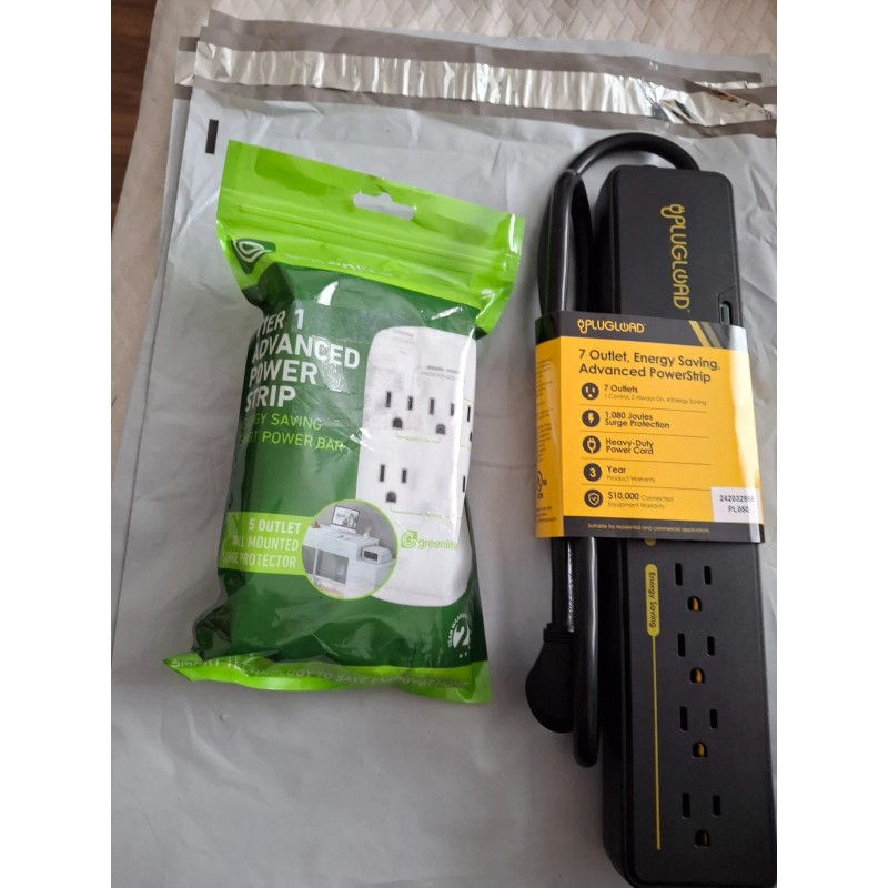 greenlite LOT OF Surge Protector 5 outlet + Energy Saving