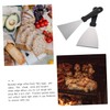 STOBAZA 2Pcs Stainless Steel Cooking Spatula with Plastic Handles Multi