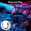 TEKERA RCA Y Cable Splitter, Gold-Plated Plug Subwoofer 1 Female
