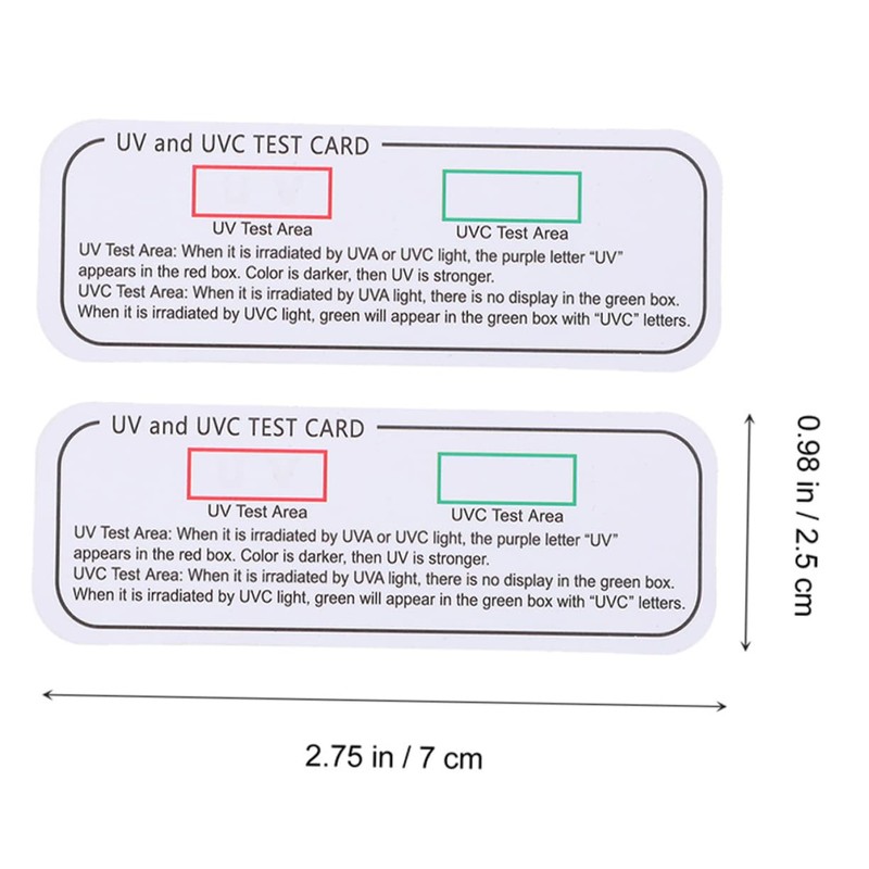 CHILDWEET 10pcs Uv Test Cards for Home Use Testing Strips