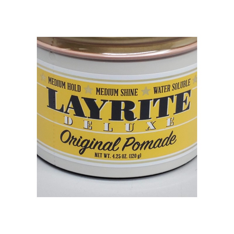 LAYRITE DELUXE Hair Original Pomade 4.25 oz Med Hold Med