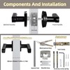 Zhuofeiya Smart Door Knob Lock - 5-in-1 Keyless Entry with