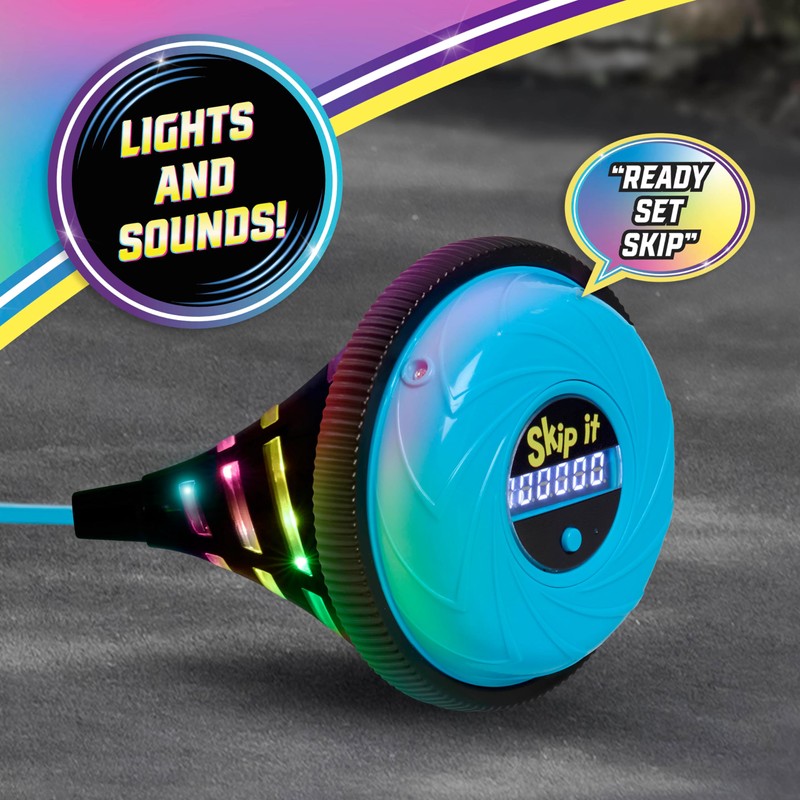 Just Play Skip It Retro Outdoor Toy, Light Up Ball