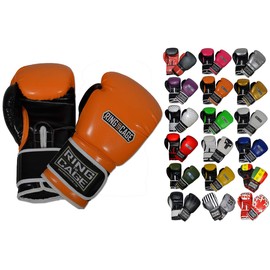 Gym Training Stand-Up Boxing Gloves (Orange/Black, Reguarl Weighs 12oz)