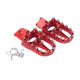 CNC One Pair Motorcycle Foot Pegs Pedals Wide Dirt Bike for KTM EXC EXC-F XC-F XCF-W SX-F 690 125 150 530 1050 1090 1190 1290 Adventure Enduro SMC for Beta For Husqvarna Red
