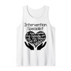 Intervention Specialist T shirt Heart Hands School Gift Tank Top