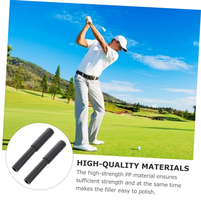 SUPVOX Golf Club Extension Rod 2 Pcs Graphite Shaft Extender