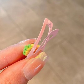 [WENJESO] Set of 12 Baby Kids Girls Hair Accessories BB Clips Banana Clips Bangs Sweat Clips Gentle for Hair-2#