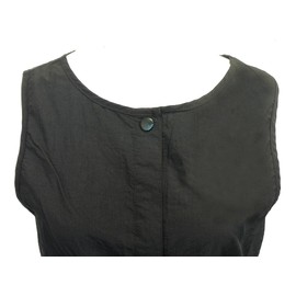 CHARLENE Long Snap Stylist Vest with Zipper Pockets (3XL, Black)