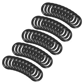 QUARKZMAN Nitrile Rubber Sealing Rings Washer 12 mm x 9 mm x 1.5 mm for Tap Plumbers Repair Seal Connection, Black Pack of 50