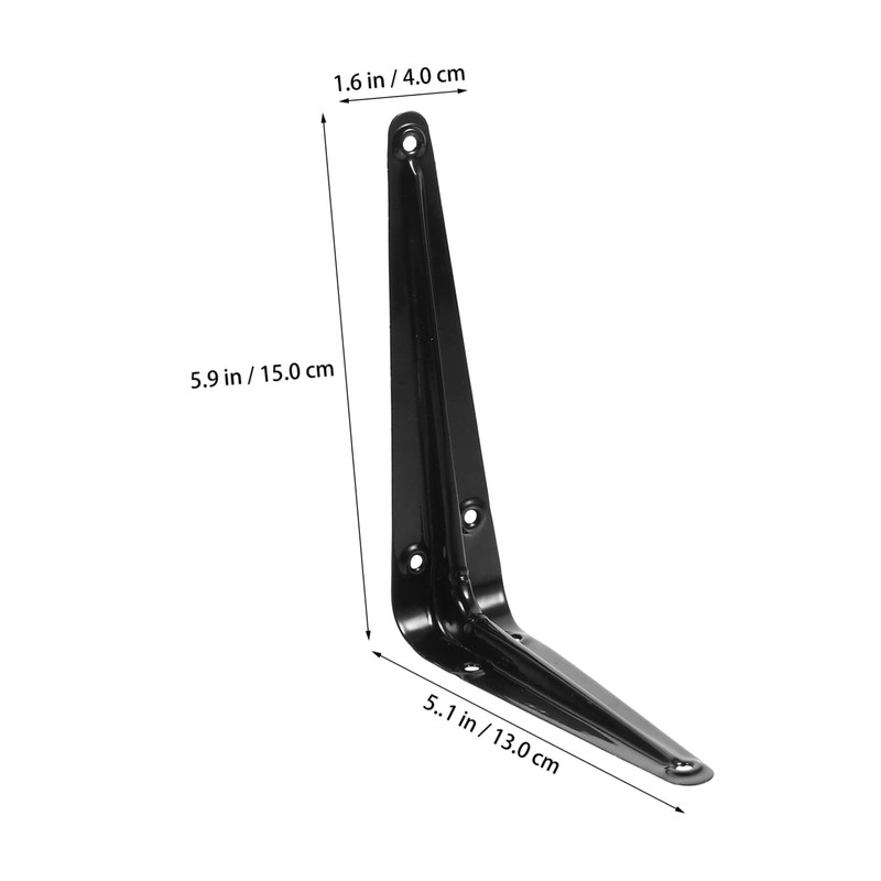 WHAMVOX 10pcs Nine Ratio Triangle Bracket Bookshelf Bracket Hidden Bracket