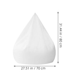 Happyyami Bean Bag Chair Inner Liner for Bean Bag Chair Cover with Zipper Bean Bag Replacement Pad for Living Room Bedroom Lounger 70x80CM