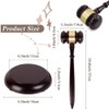 Gavel and Block Set, Wooden Handcrafted Judge Hammer Gavel Sound