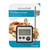 KitchenCraft Digital Food Thermometer and Kitchen Timer with Probe for