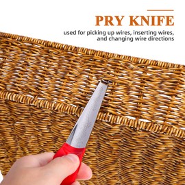 DIYEAH Rattan Weaving Tool Kit 5.91 Inch Wicker Repair Pry Tool for Basket Making Chair Furniture Crafting