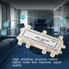 Restokki 6 Way Coaxial Cable Splitter 5-1000MHz, Cable Splitter Work