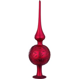 Inge-Glas Christmas Tree Topper 7 x 25 cm Dark Red
