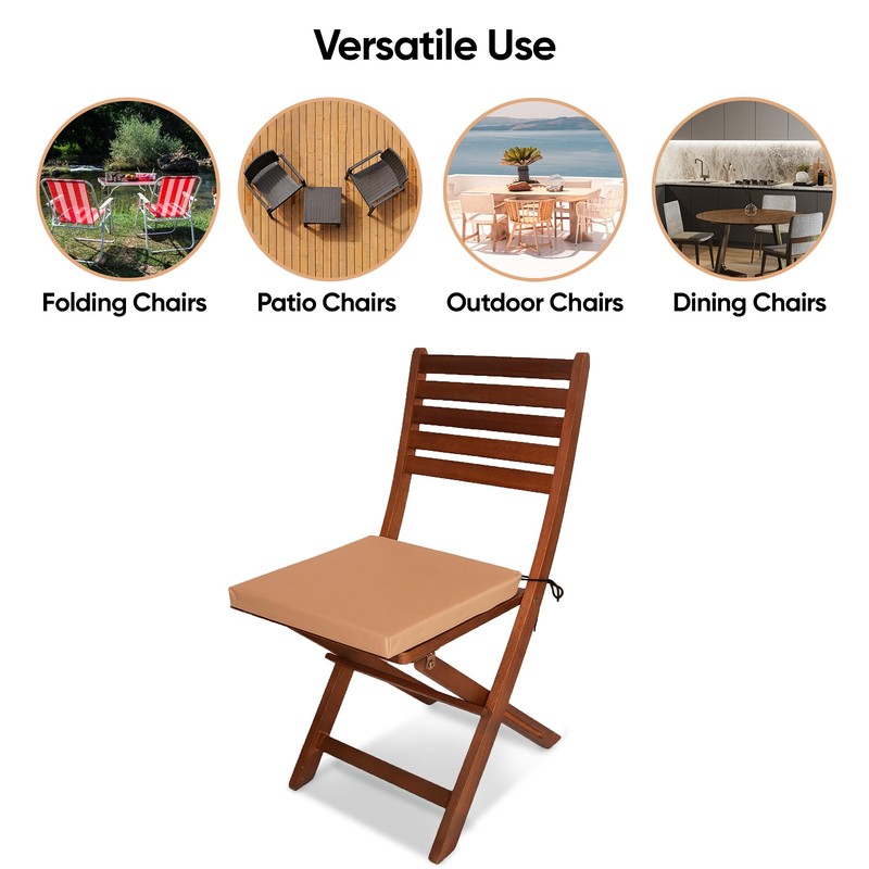 ASAB Waterproof Seat Pads for Dining Chairs Anti Slip Surface