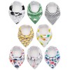 esa Kids Baby Bandana drool teething Bibs 8-pack Cotton Absorbent