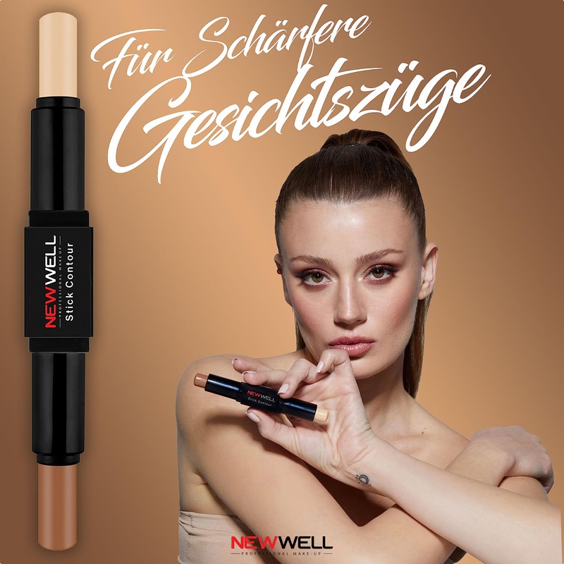 NEW WELL Highlighter & Contour Pencil for Sharper Facial Features,