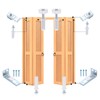 sourcing map 4pcs Bifold Door Hardware, Bi-fold Closet Door Hardware