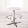 Ligne Decor Round Tablecloth (0) 180 Plain Crystal 15/100e Garden