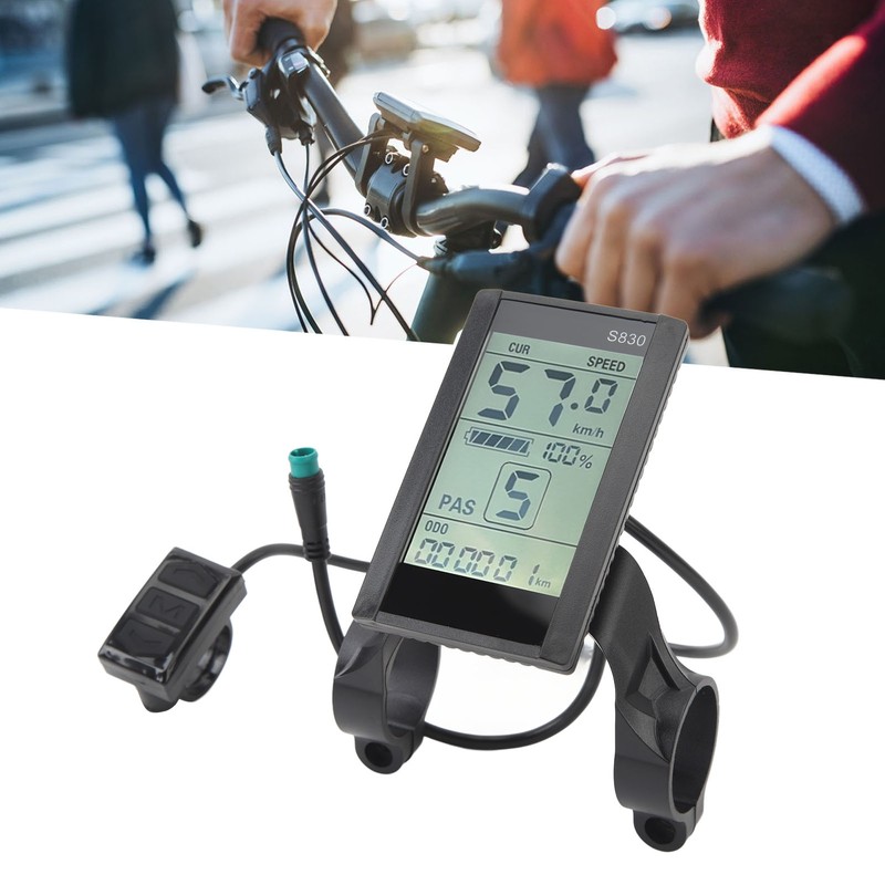 Electric Bike LCD Display Panel 24V 36V 48V LCD S830
