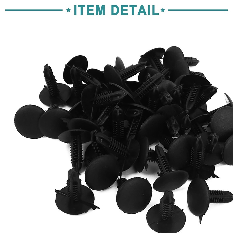 ACROPIX 5mm x 5mm Hole Dia Plastic Rivets Fastener Push