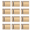12Pcs Advertising Nail Stainless Steel Electroplated Brushed Gold Sign Holder