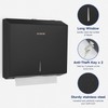 AIKE 250 Sheets Compact Multifold Wall Mount Paper Towel Dispenser,Stainless