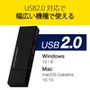 Elecom MF-MSU2B64GBK 64GB USB Flash Memory Card Supports USB 2.0