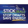 Stick 'N' Seal Adhesive Backed Double Switch Draft Sealers. Save