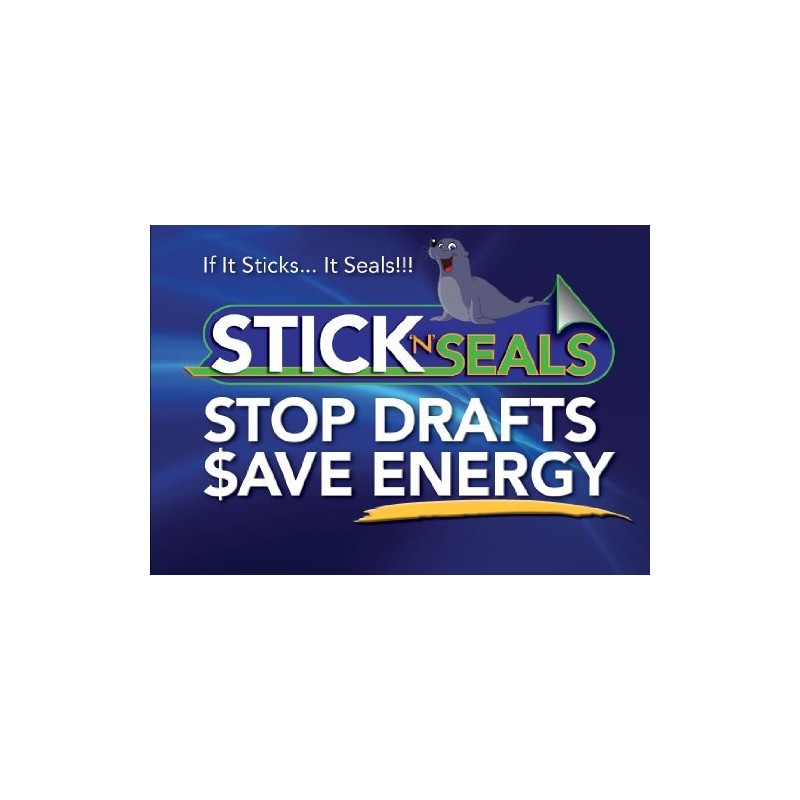 Stick 'N' Seal Adhesive Backed Double Switch Draft Sealers. Save