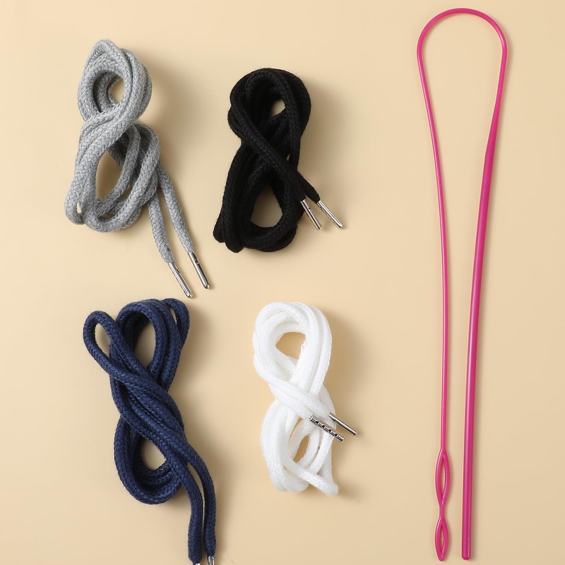 BOHUIZ 4 Pcs Drawstring Cords Universal Replacement Drawstrings, 53 Inch