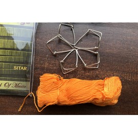 Sitar Accessories Strings Mizrab fret thread tuning beads all in one