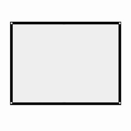 Projector Curtain, Synthetic Polyester Fabric, Foldable, Wrinkle-Free, 60-100 Inch Large Projection Screen for Open Air Cinema (Denashg1hmy9b8fc-01)