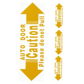 ABOOFAN 4pcs PVC Car Door Handle Warning Stickers Durable Auto Door Safety Decals Prevent Damage Funny Themed Warning Labels