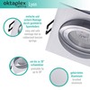Oktaplex Set of 3 Lyon Recessed Spotlights Swivelling 90 x