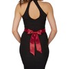 BlackButterfly Wedding Bow Ribbon Bridesmaid Prom Satin Sash Belt, Burgundy