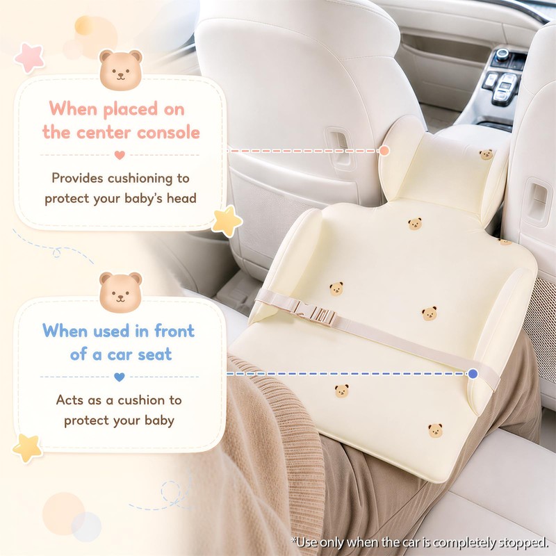 Portable Baby Smart Changing Pad for Car, Cute Bear Travel